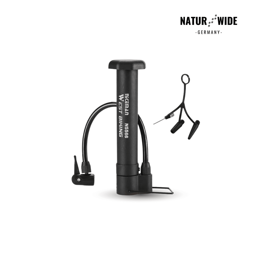 Mini-Standpumpe für Fahrrad & Ball, 5,5 bar – Ansicht 11