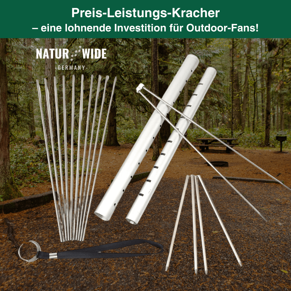 Mini-Grillrost aus Edelstahl fürs Lagerfeuer – Ansicht 6