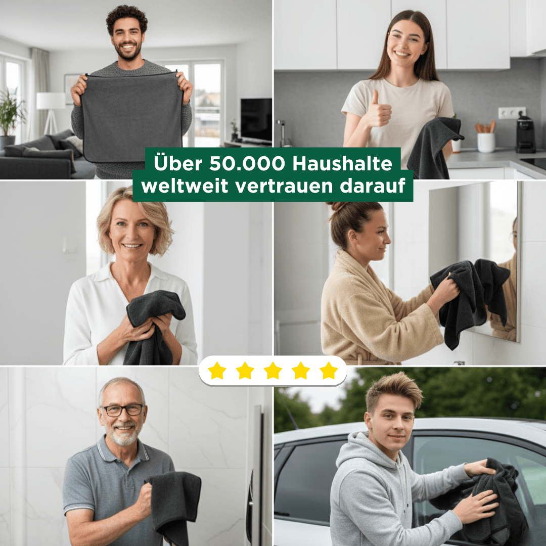 Mikrofaser-Trockentuch XXL, 600 g/m², Auto & Bad – Ansicht 16