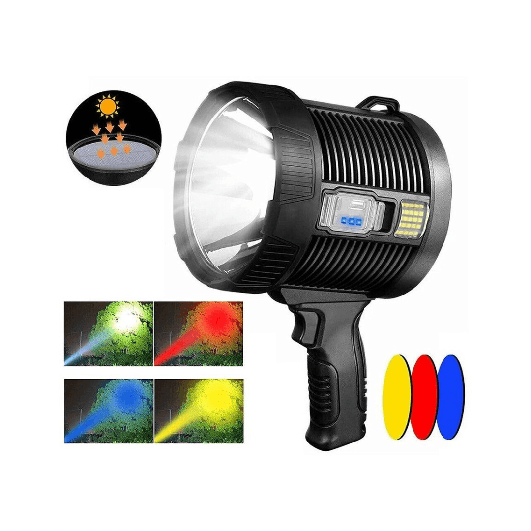 LED-Handstrahler mit Akku, Solar & Powerbank – Ansicht 19