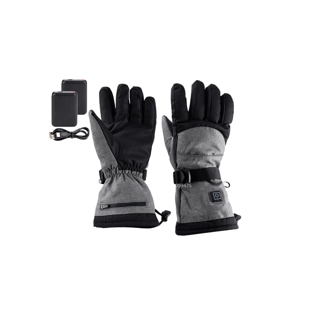 Beheizte Handschuhe mit Akku & 3 Heizstufen – Grau