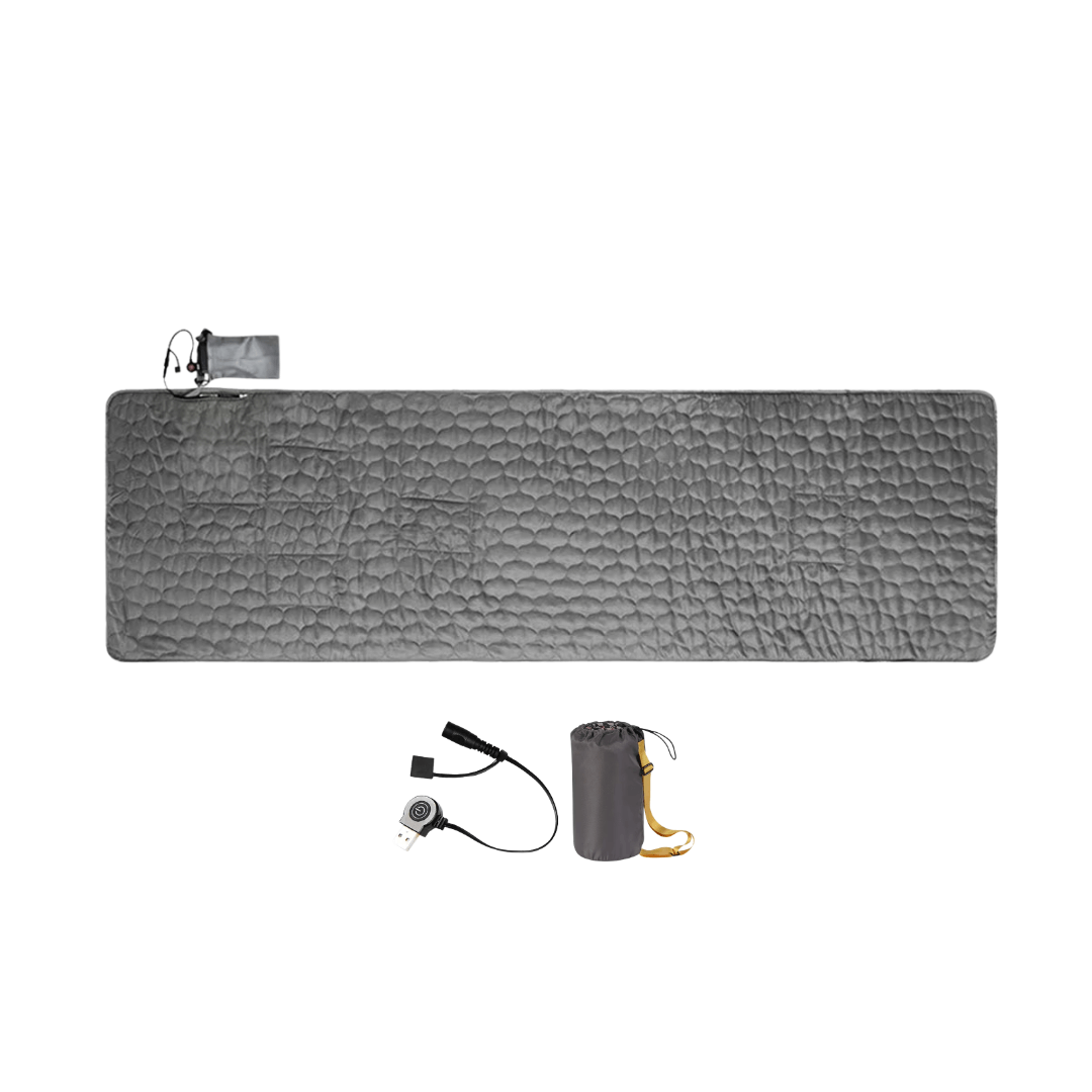 Beheizbare Isomatte USB mit 5 Heizzonen – Grau