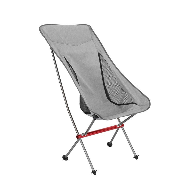 Festival-Stuhl Faltstuhl Pro, 1,3 kg, hohe Lehne – Grau