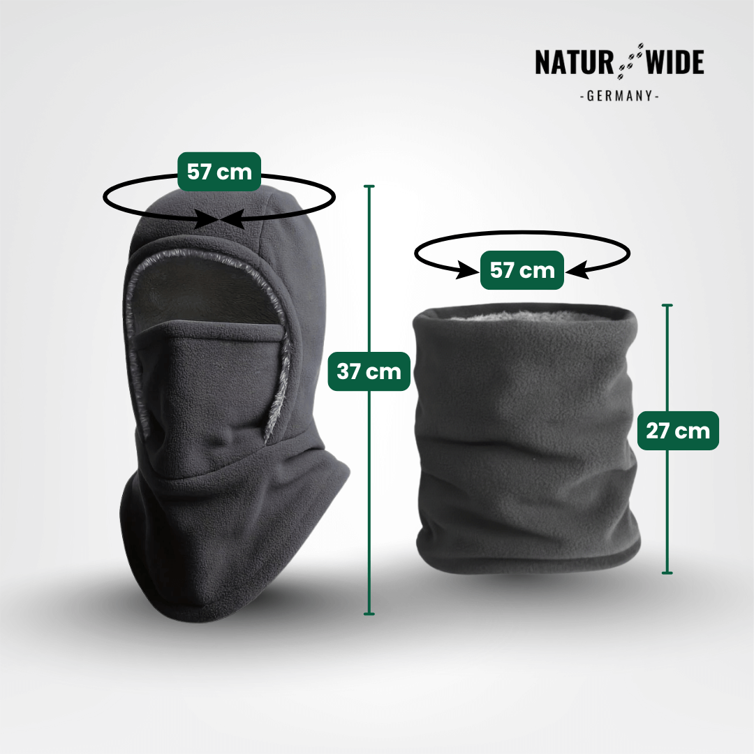 Winter Balaclava 3-in-1: Mütze, Schal und Maske – Ansicht 9