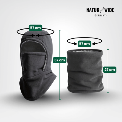 Winter Balaclava 3-in-1: Mütze, Schal und Maske – Ansicht 9
