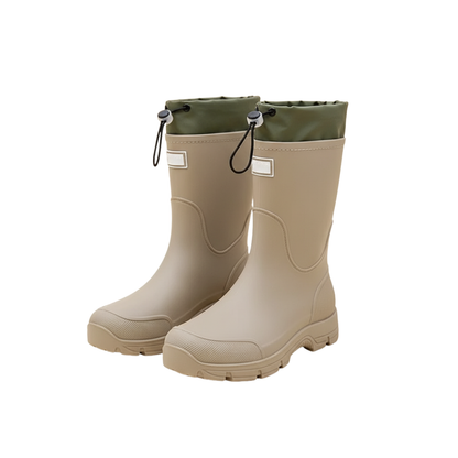Wasserdichte Gummistiefel unisex, rutschfest – Beige