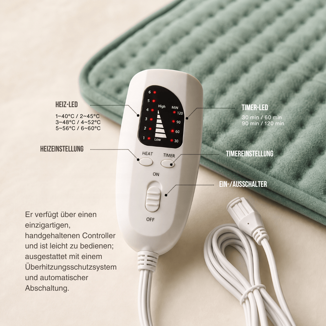 Elektrische Heizdecke & Wärmeauflage, 6 Stufen – Ansicht 5