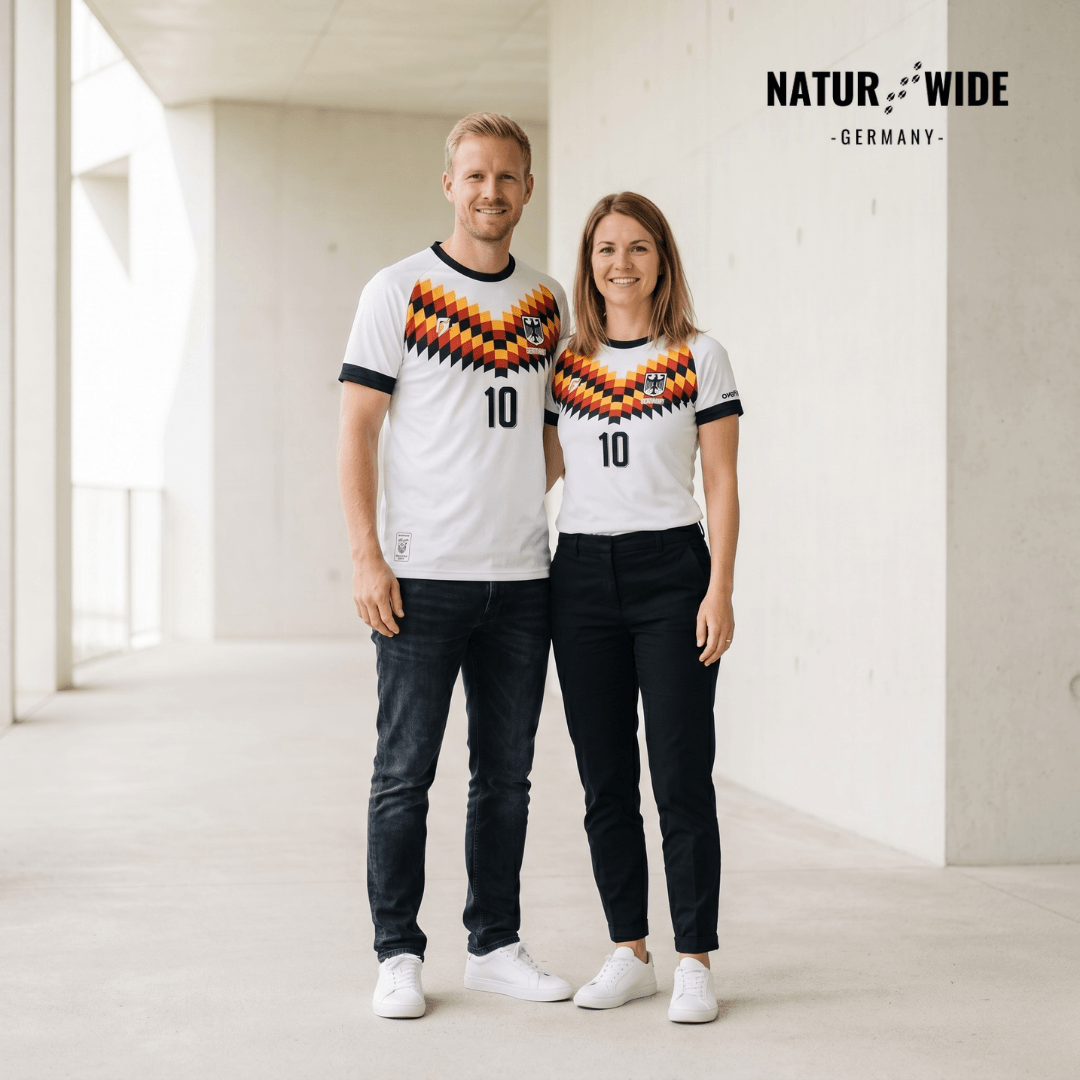 Deutschland-Fantrikot im Retro-Look, S–6XL – Ansicht 3