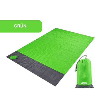 Wasserdichte Picknickdecke & Stranddecke – Grün