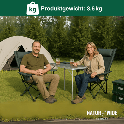 Faltbarer Relaxstuhl mit Liegeposition, 150 kg – Ansicht 5