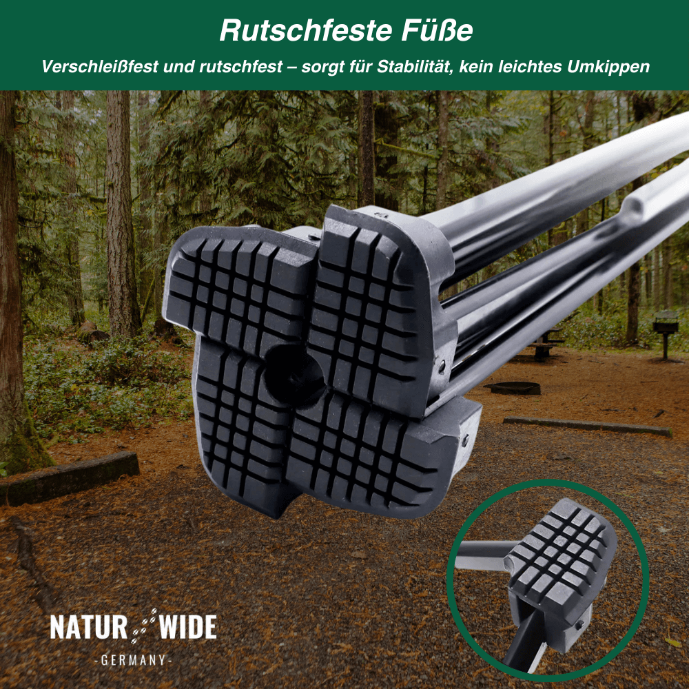 Faltbarer Camping-Tisch aus Aluminium, 2 Größen – Ansicht 5