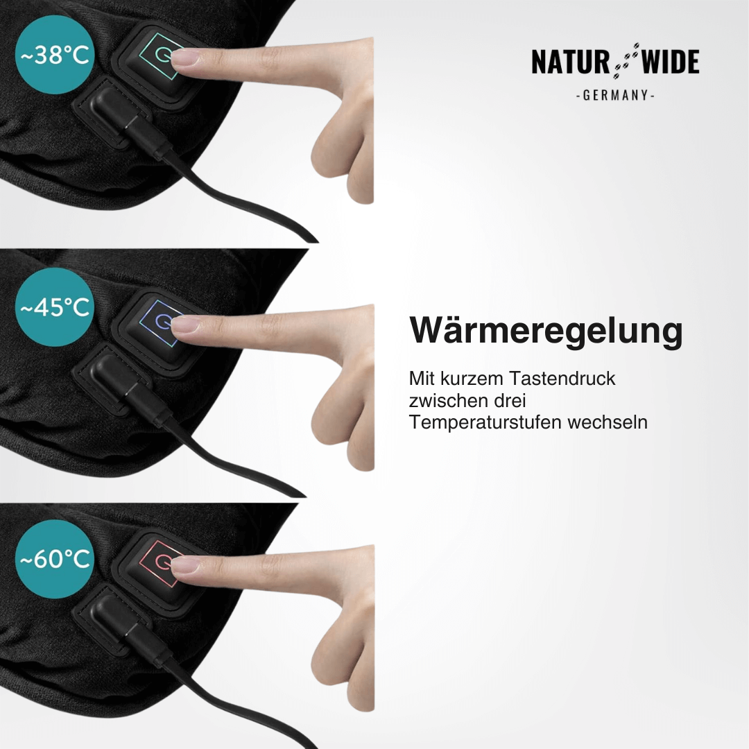 USB-Sitzheizkissen 45 × 45 cm, 3 Stufen – Ansicht 3