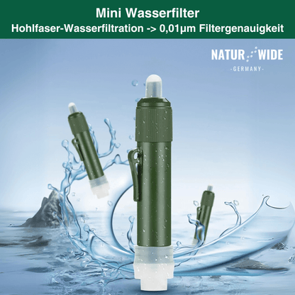 Mini-Wasserfilter für Camping, Wandern & Notfall – Ansicht 4