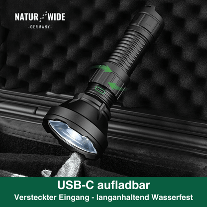 Superlampe: LED-Taschenlampe, 2000 Lumen, Zoom – Ansicht 6