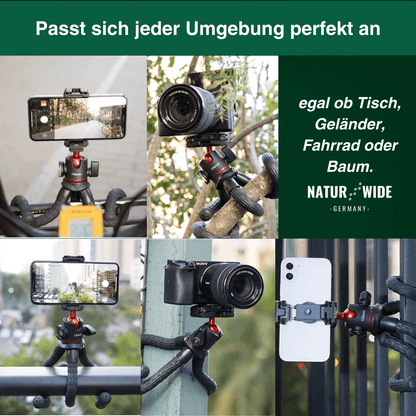 Flexibles Octopus-Stativ für Handy und Kamera – Ansicht 6