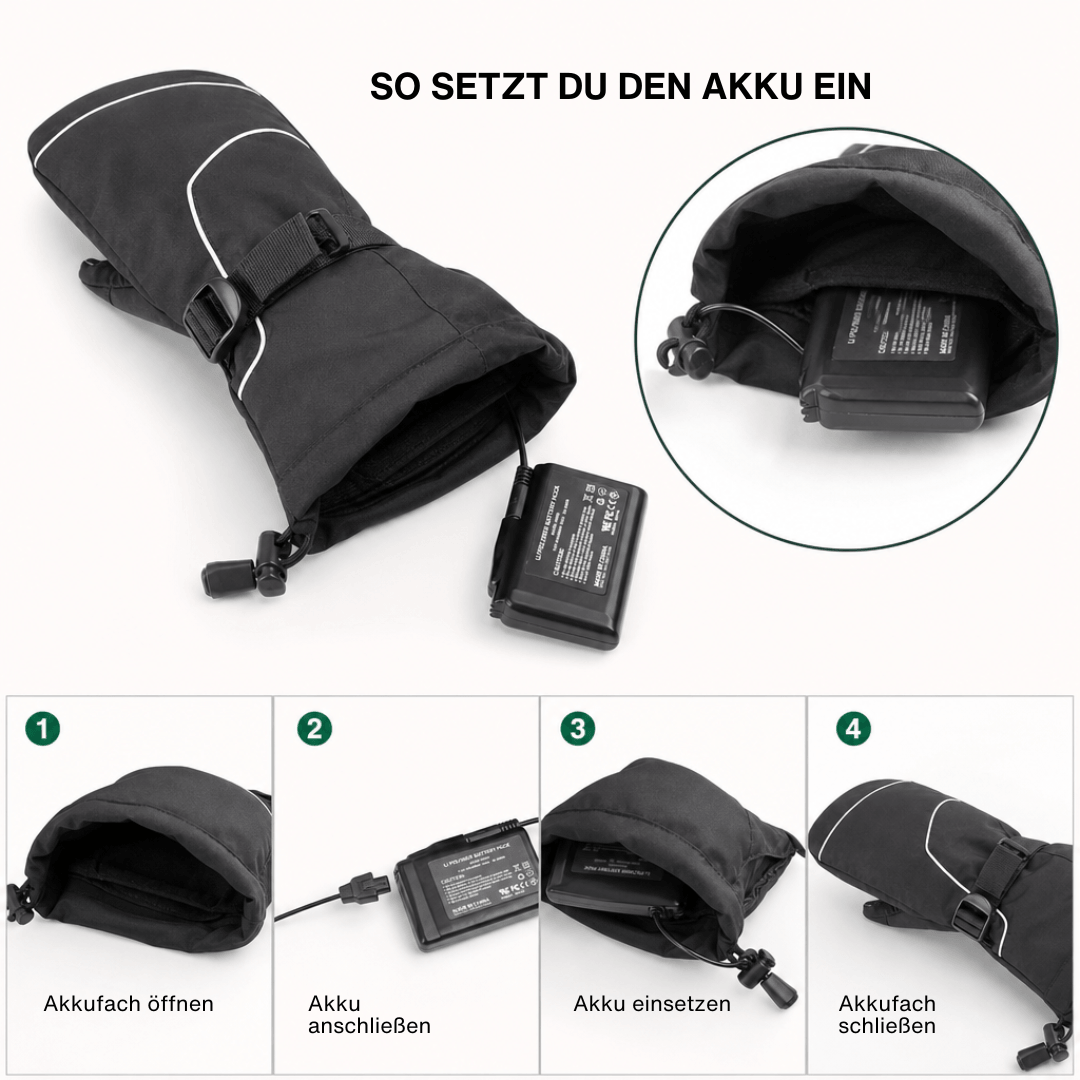 Beheizte Fäustlinge mit Akku, 3 Stufen – Ansicht 21