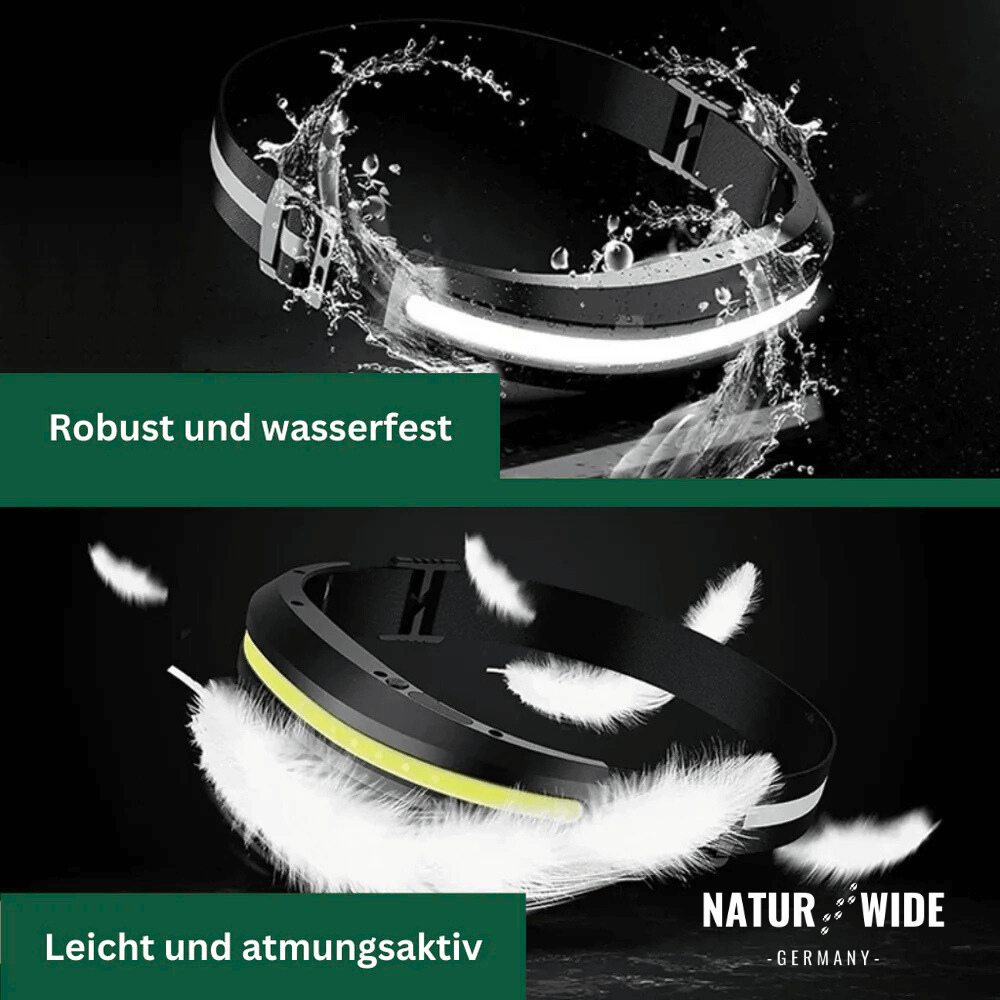 Stirnlampe Pro mit 400 Lumen, USB-C, Rotlicht – Ansicht 20