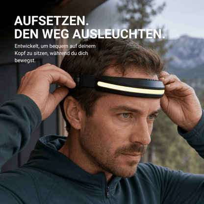 Stirnlampe Pro mit 400 Lumen, USB-C, Rotlicht – Ansicht 34