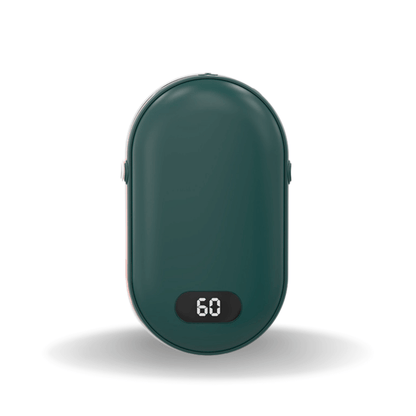 Handwärmer wiederaufladbar, beidseitig, 5200 mAh – Grün