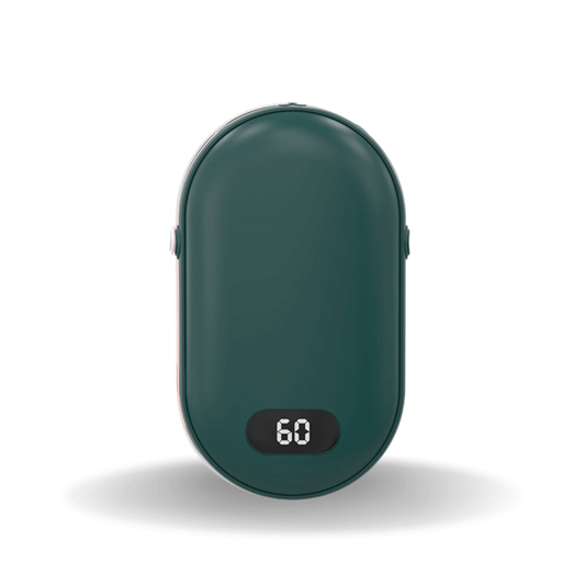 Handwärmer wiederaufladbar, beidseitig, 5200 mAh – Grün