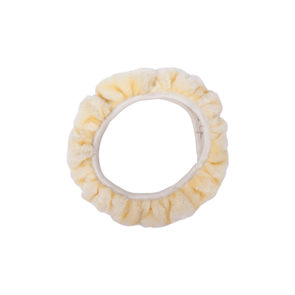 Plüsch-Lenkradhülle für den Winter, 38 cm – Beige