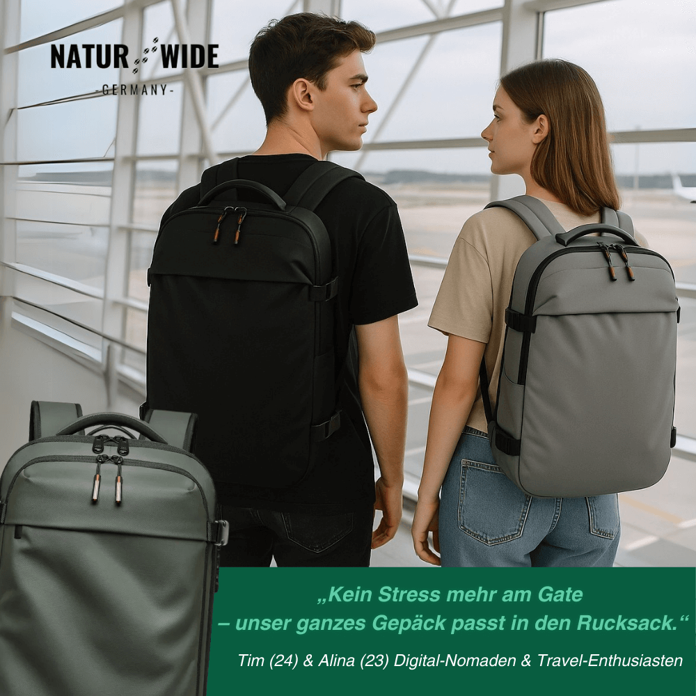 Vakuum-Rucksack 36–55 L mit 17-Zoll-Laptopfach – Ansicht 8