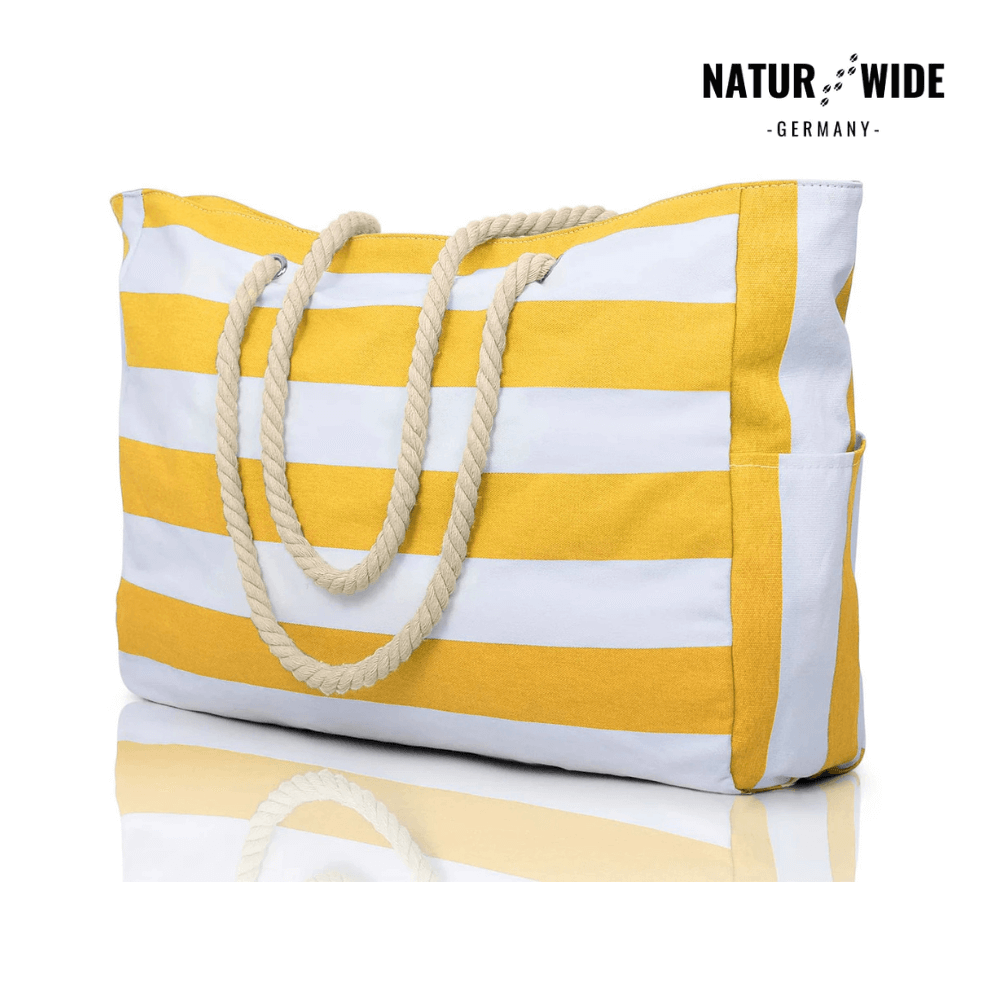 Strandtasche mit Reißverschluss, 50 × 35 cm – Ansicht 9