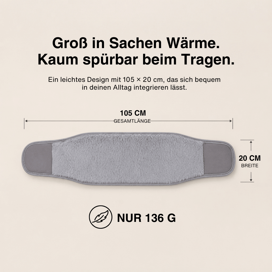 USB-Wärmegürtel mit 3 Heizstufen, 105 cm lang – Ansicht 17