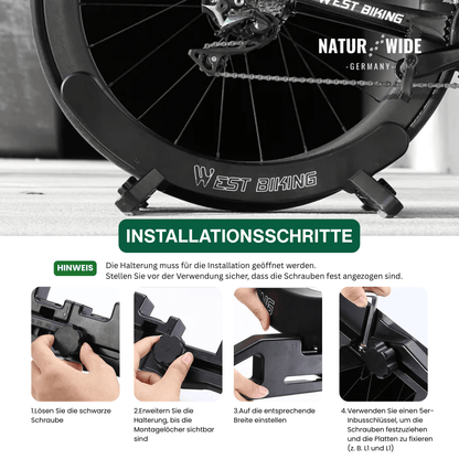 Fahrrad-Bodenständer, verstellbar 30–80 mm – Ansicht 4