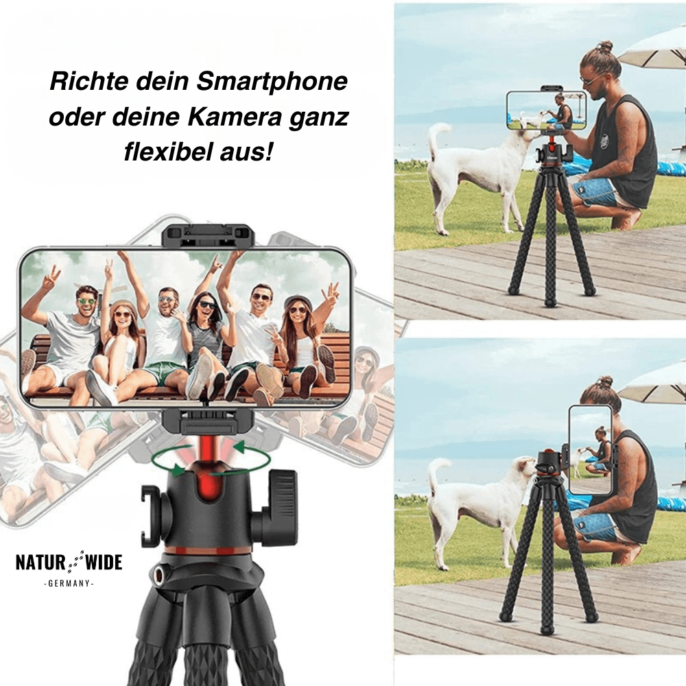 Flexibles Octopus-Stativ für Handy und Kamera – Ansicht 5