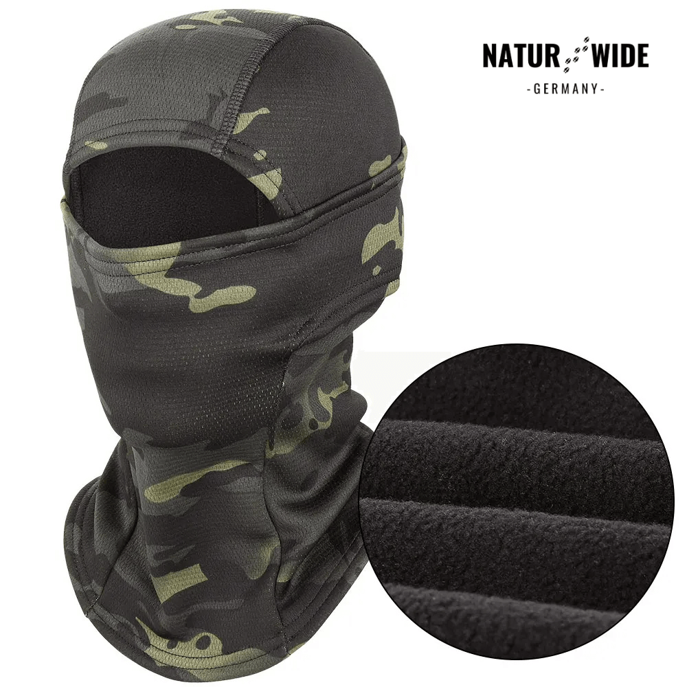 Fleece-Sturmhaube winddicht, auch unter Helm – Ansicht 5