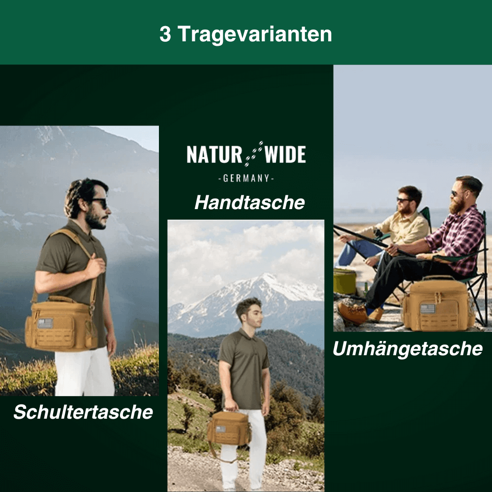 Robuste Kühltasche, isoliert für warm und kalt – Ansicht 3