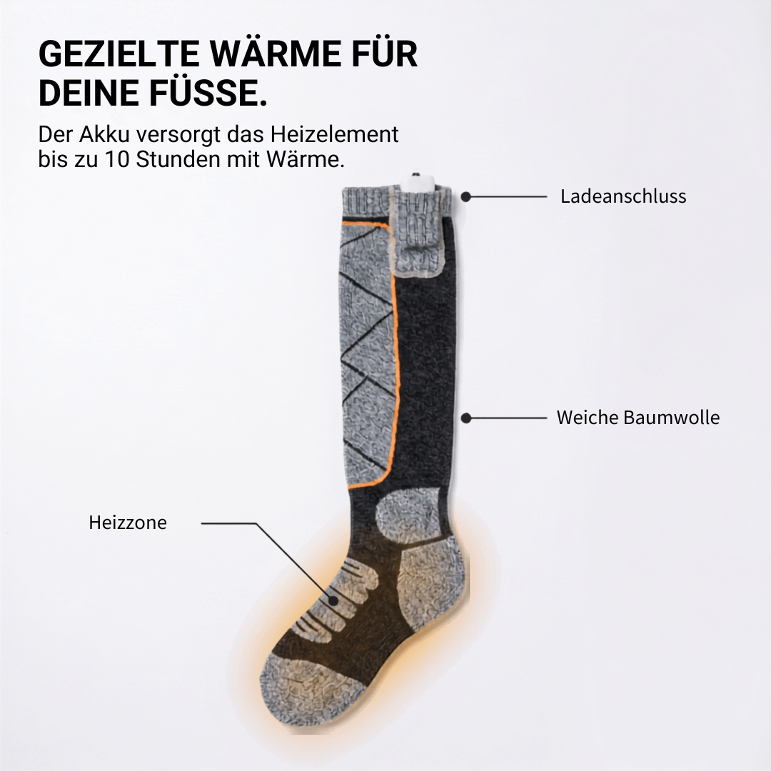 Beheizte Socken aus Baumwolle, 3 Heizstufen – Ansicht 16