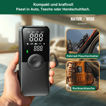 Akku-Reifenkompressor mit Display & Powerbank – Ansicht 12