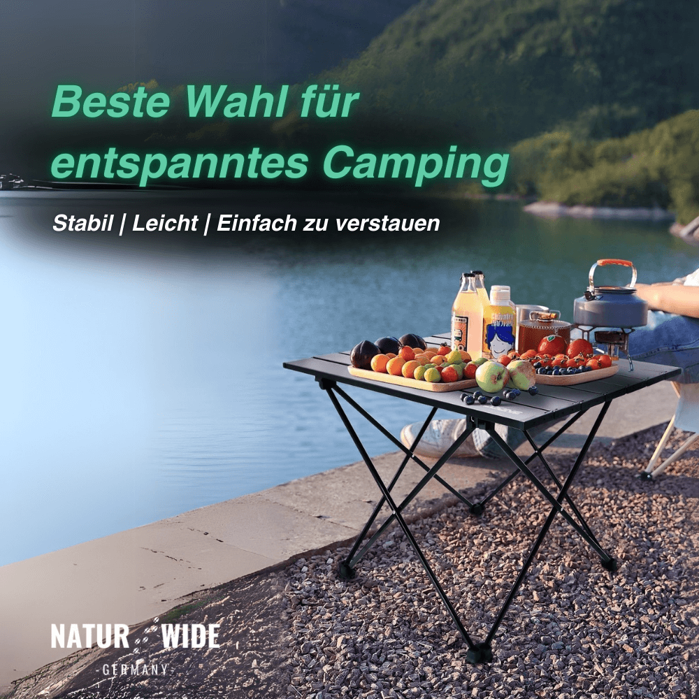 Faltbarer Camping-Tisch aus Aluminium, 2 Größen – Ansicht 6