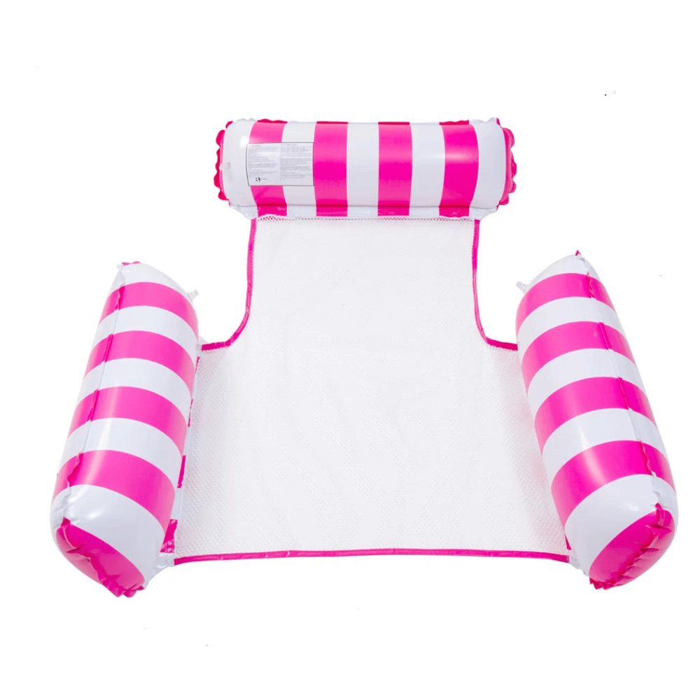 Aufblasbare Wasserhängematte für Pool & See – Rosa