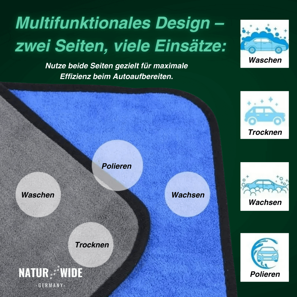 Mikrofasertücher für Auto, Glas & Spiegel – Ansicht 6