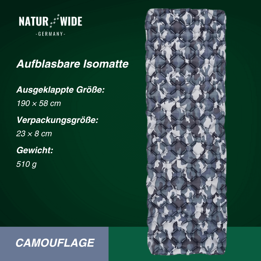Ultraleichte Isomatte ohne Kopfteil, 550 g – Ansicht 9