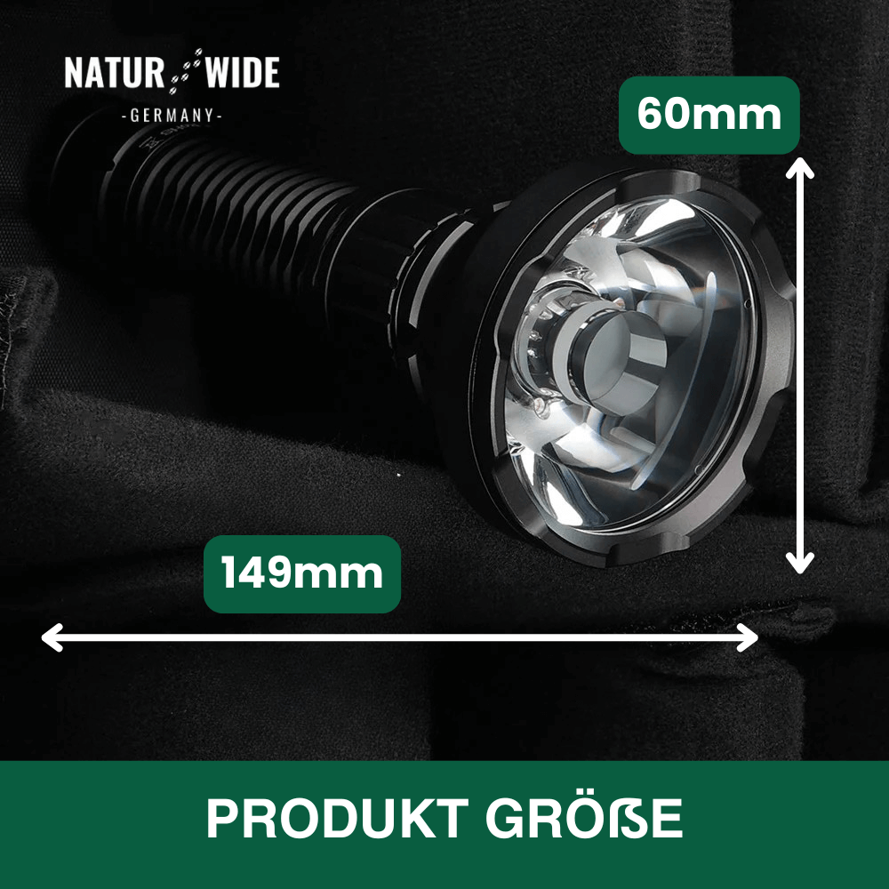 Superlampe: LED-Taschenlampe, 2000 Lumen, Zoom – Ansicht 7