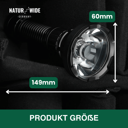 Superlampe: LED-Taschenlampe, 2000 Lumen, Zoom – Ansicht 7