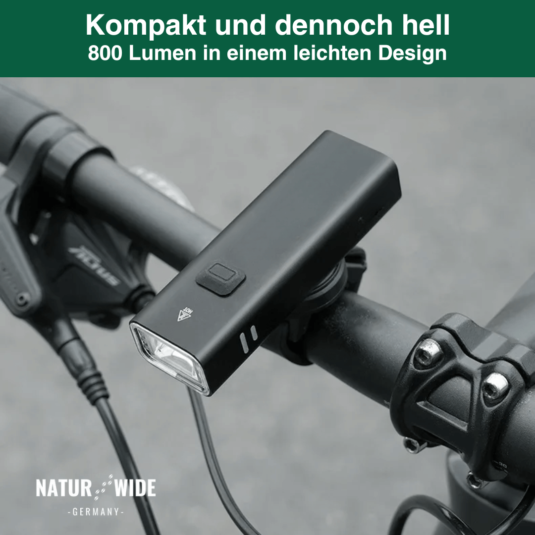 Fahrrad Frontlicht USB, 10.000 mAh mit Powerbank – Ansicht 12