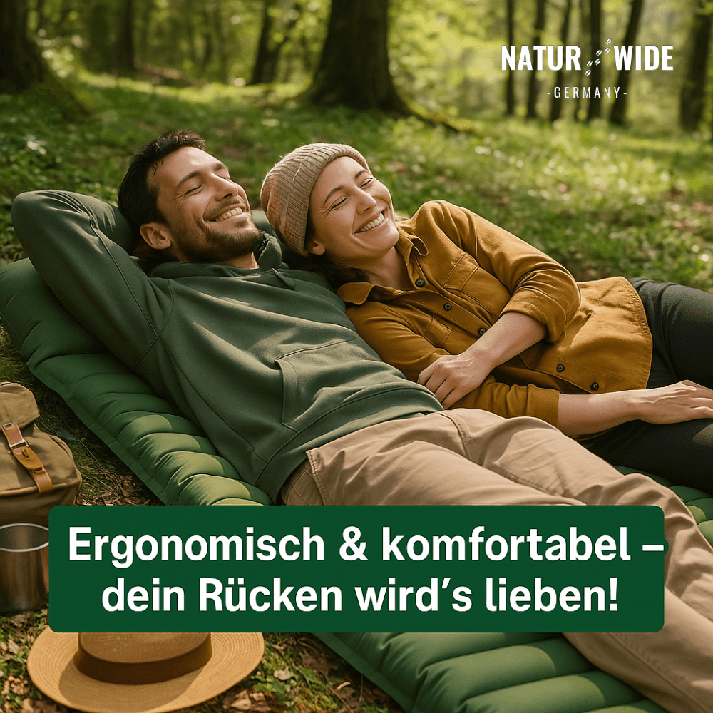 Isomatte Pro mit Kissen & Fußpumpe, 10 cm dick – Ansicht 6