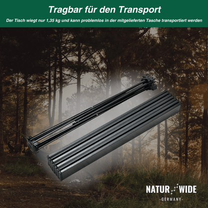 Faltbarer Camping-Tisch aus Aluminium, 2 Größen – Ansicht 2