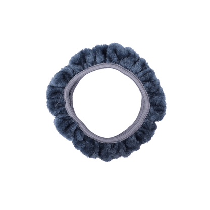 Plüsch-Lenkradhülle für den Winter, 38 cm – Grau