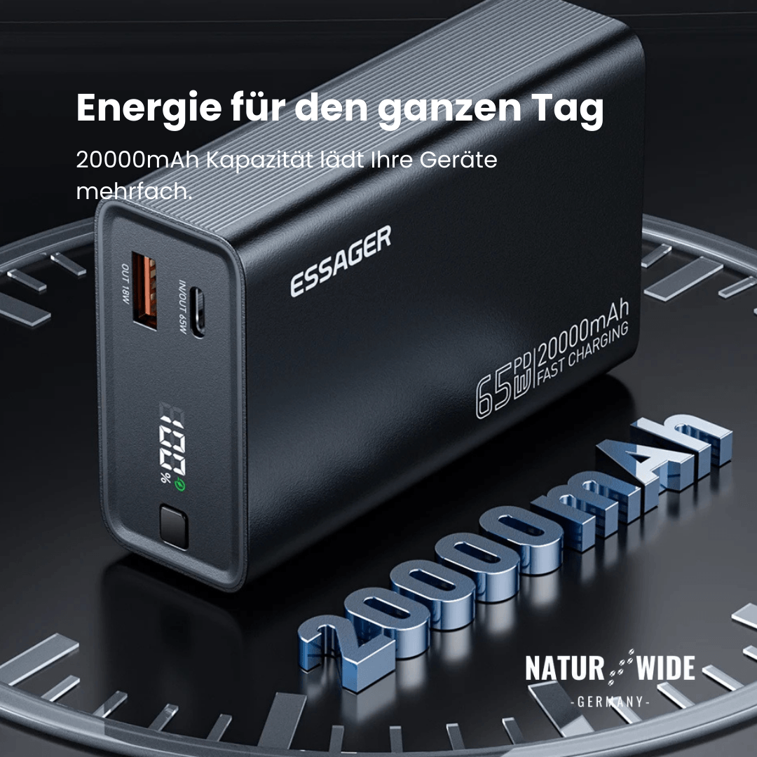 Powerbank 20.000 mAh mit 65 W USB-C PD – Ansicht 9