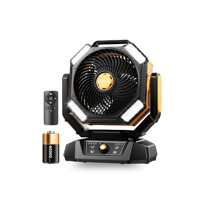 Campingventilator mit Licht, 20.000-mAh-Akku – Ansicht 13