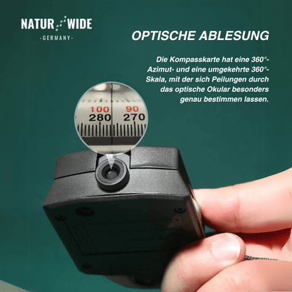 Peilkompass aus Metall mit Leuchtanzeige – Ansicht 4