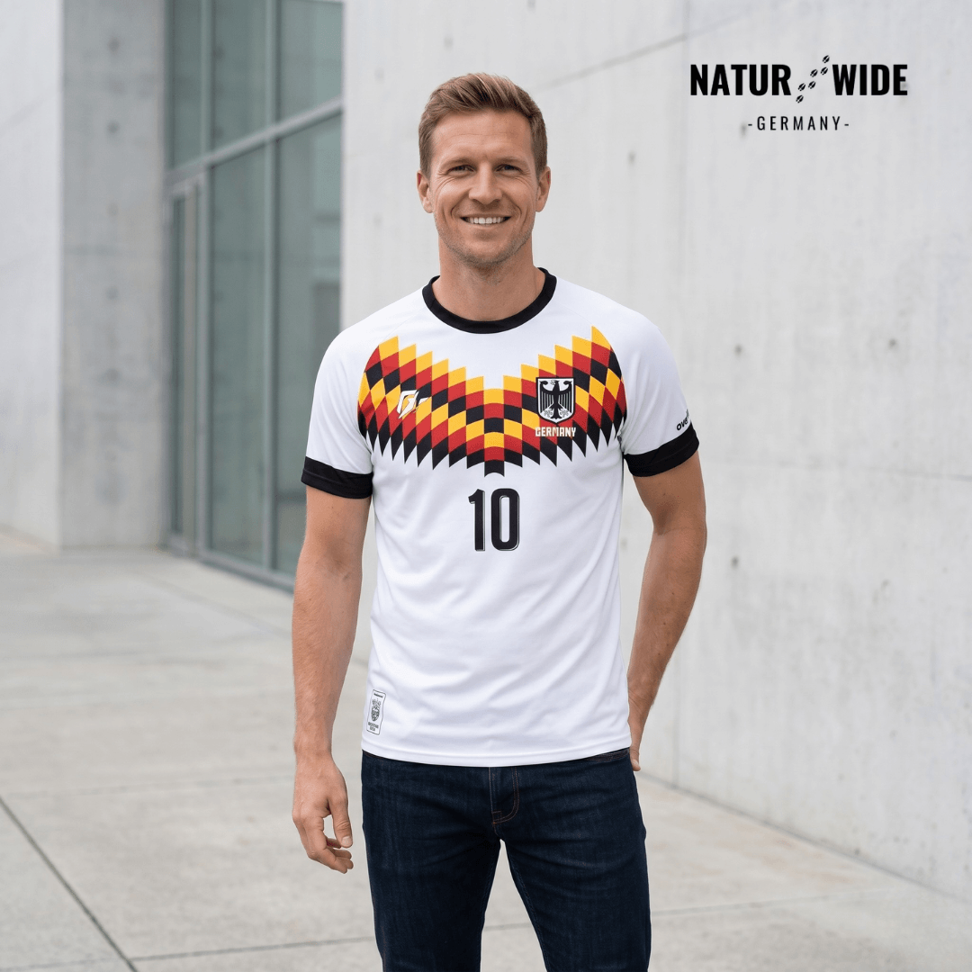 Deutschland-Fantrikot im Retro-Look, S–6XL – Ansicht 5