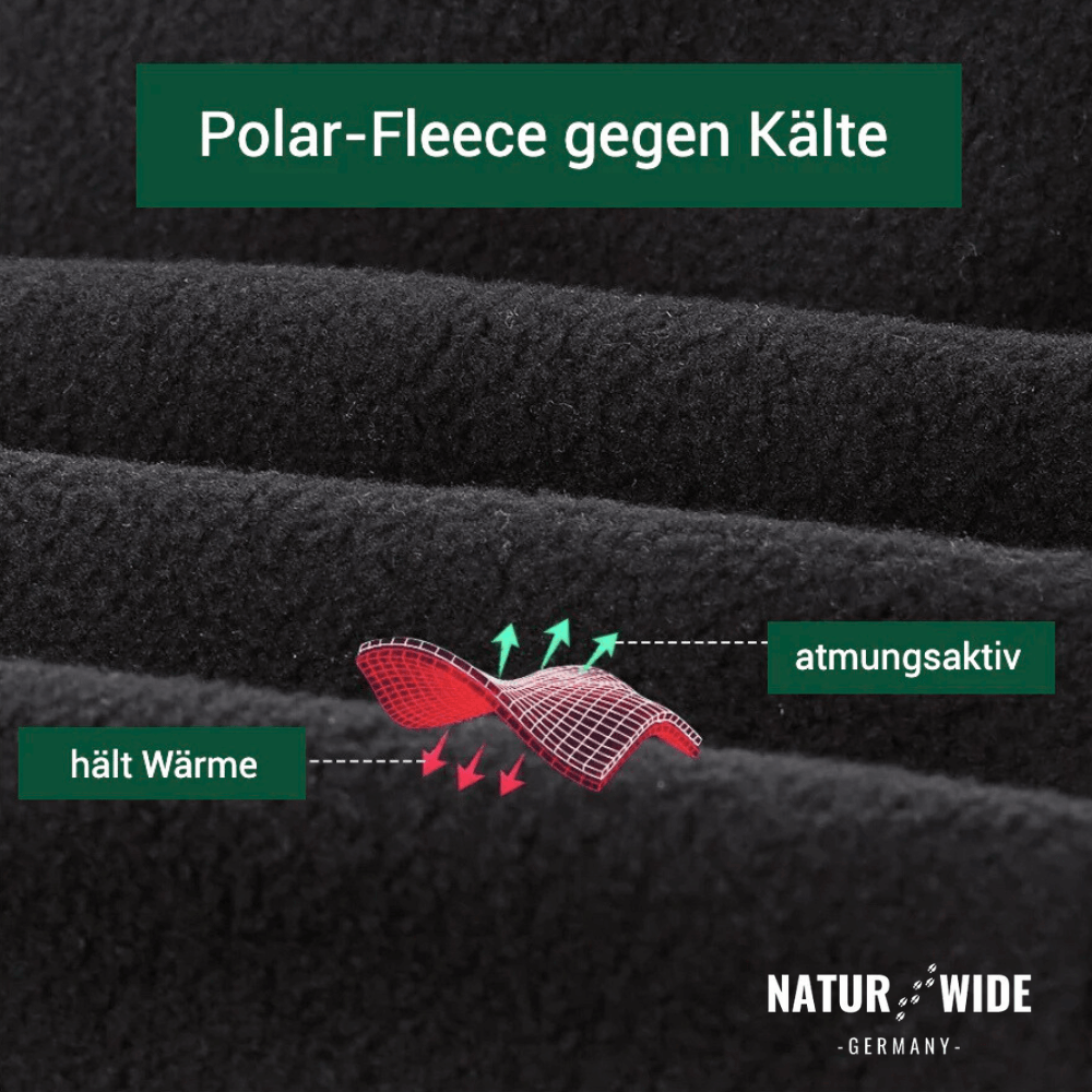 Fleece-Sturmhaube winddicht, auch unter Helm – Ansicht 3