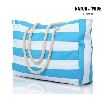 Strandtasche mit Reißverschluss, 50 × 35 cm – Ansicht 7